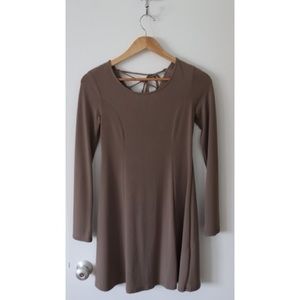 Long sleeve mini dress